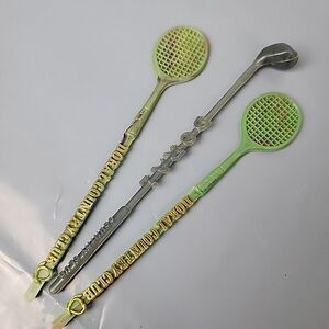 Vintage Doral Golf‎ Tennis Drink Swizzle Stir Sticks Lot of (3) Stirrers Barware